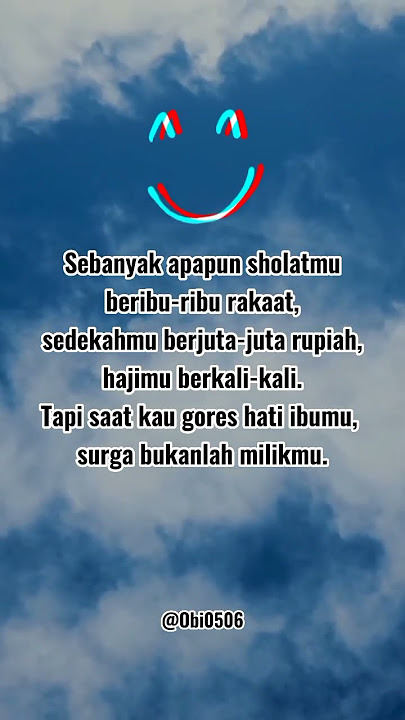 jangan sesekali kau gores hati ibu mu@Obi0506  || like,komen&subcribe video #yearofyou #ibu