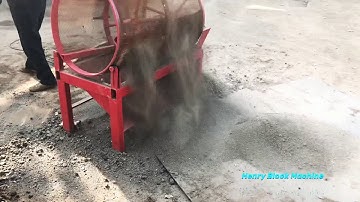 HR2-10 cement LEGO interlocking brick machine test sand soil stabilized interlock hollow blocks