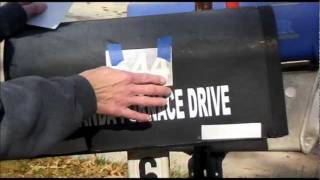 Reflective Vinyl Letters, Numbers, How to Apply
