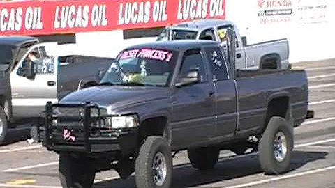 Jessie Cummins Princess' Truck On The Strip At NHRDA