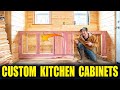 Building Custom Cedar Kitchen Cabinets in the Off Grid TINY HOUSE!!