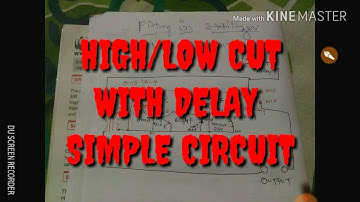 High low cut with delay easy circuit and fitting layout