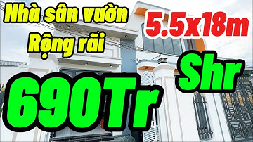 Mẫu Nhà Cấp 4 Sân Vườn 2 Mặt Tiền  SHR DT: 5.5x18m Chỉ 690Tr  Giá Rẻ Bèo | Nhà Đất Thanh Tùng.