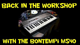 Bontempi MS40 Vintage Keyboard in the workshop
