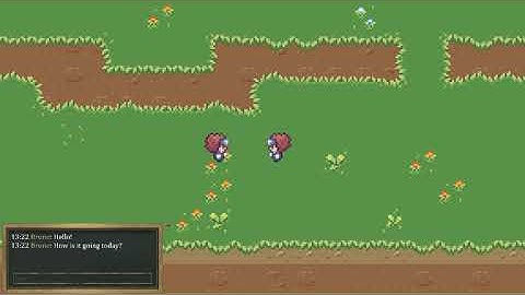 [ToW] Micro-Devlog (In Server Multiplayer Chat Test) #2D #MMO #jRPG #dRPG #RPG #Godot