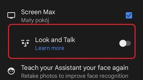 Look and Talk on Google Nest Hub Max