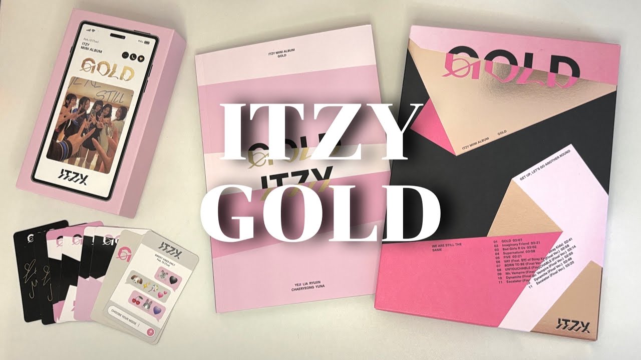 ⚜️ распаковка альбомов ITZY - GOLD  (Standard,Phone box ver.) 👑 kpop album unboxing