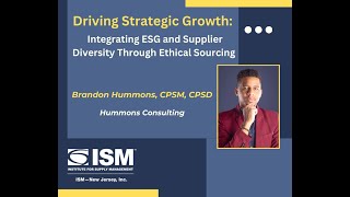 Driving Strategic Growth: Integrating ESG and Supplier Diversity Through Ethical Sourcing