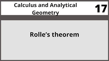 Rolle’s theorem | Calculus and analytic geometry in Urdu | Hindi MTH104 LECTURE 17