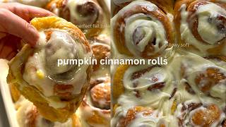 pumpkin cinnamon rolls 🍂 fall bake with me ep 3