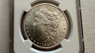 1887-S NGC MS63 Morgan Silver Dollar