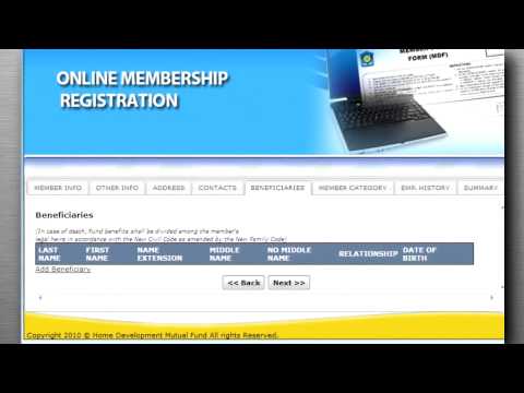 Online Membership Registration