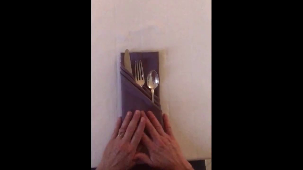 French Pleat Napkin Fold