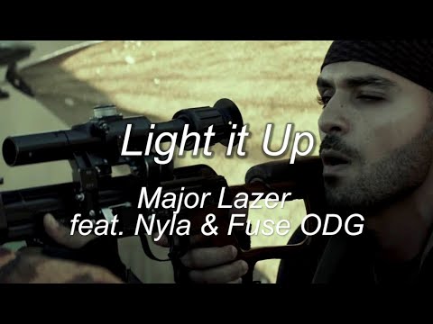 Major Lazer - Light it up Remix feat. Nyla and Fuse ODG (lyrics)