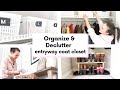 ORGANIZING &amp; DECLUTTERING OUR COAT CLOSET // HOW WE ORGANIZE OUR JACKETS AND OUTERWEAR