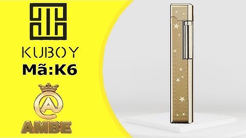 Bật lửa gas đá nhỏ đẹp chất lượng độc đáo chính hãng Kuboy K6 - Ambe.vn