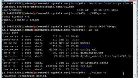 How to install WGXepc fan speed control on a Watchguard Firebox with pfSense