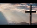 Cross on the mountain church religious background 1 hour no sound