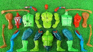 Merakit Mainan Unboxing Siren Head vs Hulk Smash, Hulk Toys Vs Spider-Man Action Figures Toys