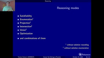 Answer set solving in practice, introduction, reasoning