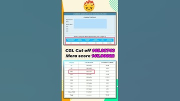 मेरी किस्मत देखनी है| SSC CGL Result| मेरा CGL Score| #ssccgl  #ssc #result #shorts