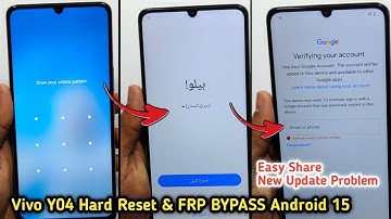 Vivo Y04 Hard Reset & Frp Bypass Android 15 ✓ Vivo Y04 All Type Lock Remove Without PC || 🆕 Update 