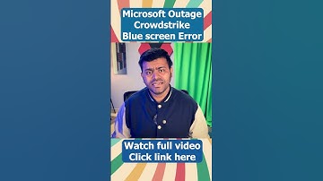 Blue Screen Error | CrowdStrike | ಮೈಕ್ರೋಸಾಫ್ಟ್ ಸ್ಥಗಿತ Global Outage #microsoft #bsod #crowdstrike