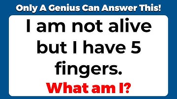 ONLY A GENIUS CAN ANSWER THESE 10 TRICKY RIDDLES | Riddles Quiz - Part 25