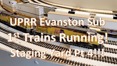 HO Scale Model Train Layout Built for Operations and Realism. s2021e11. First Trains Running!!!!!!!!