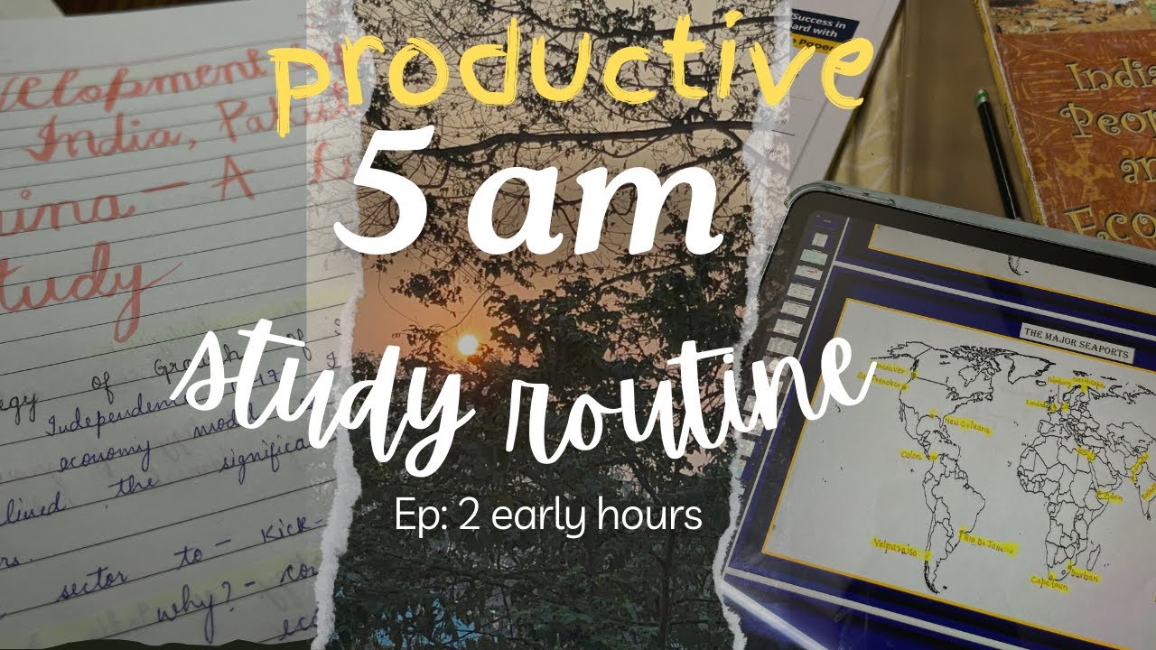 Ep 2: early hours🌟|productive study routine |study w me #viral #cbse # ...