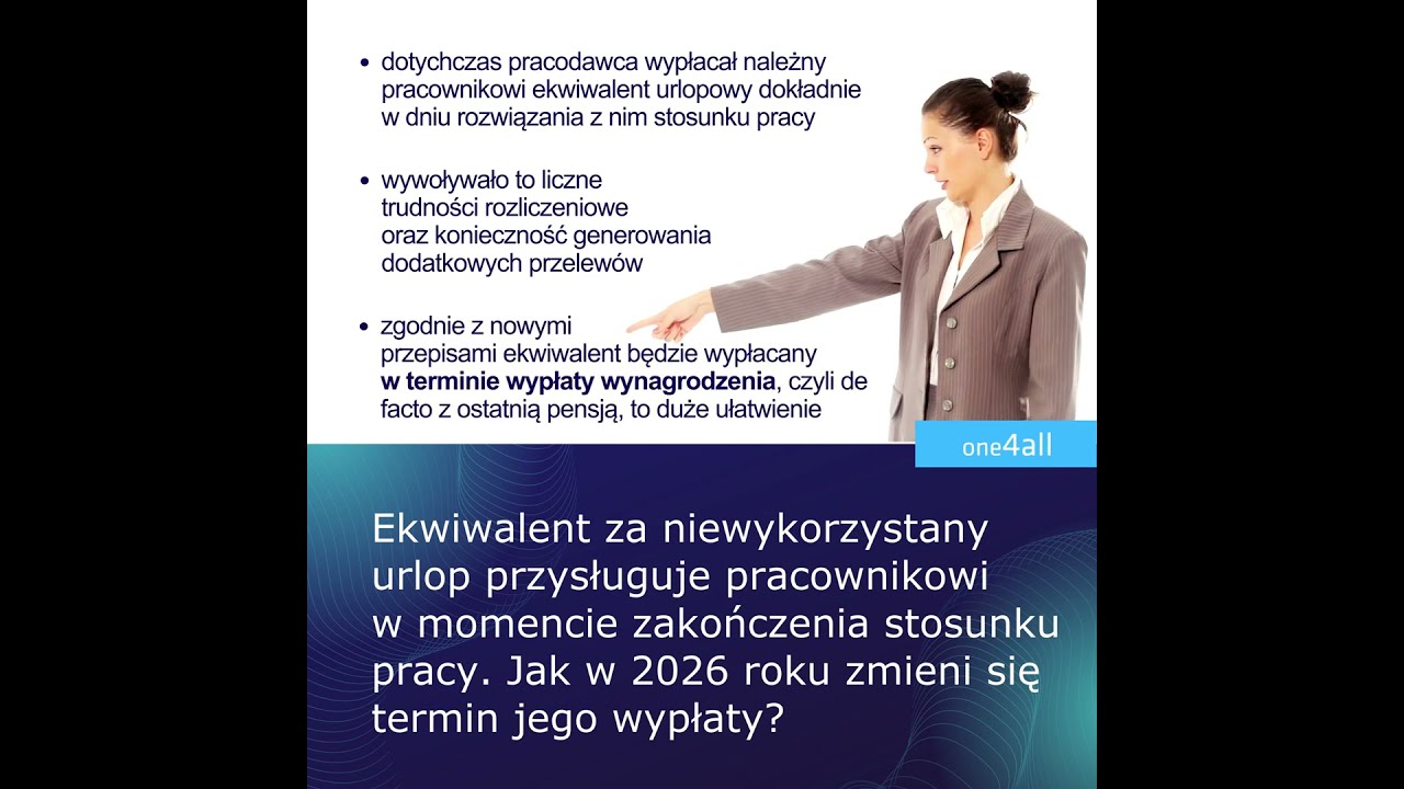 Nowe zasady dotyczące wypłaty ekwiwalentu urlopowego 💡 Zmiany w prawie pracy 2026