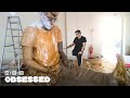 How this Cardboard Sculptor Makes Lifelike Human Statues | Obsessed | WIRED