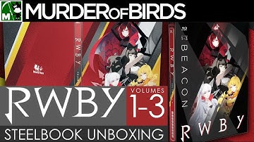 RWBY Volume 1-3: Beacon SteelBook Blu-ray Unboxing!