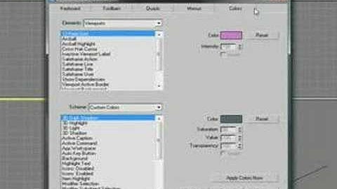 Changing 3dsmaxes User interface colors