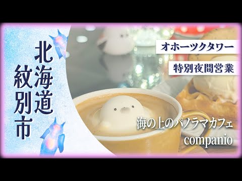 【ドライブ&トラベル】夜のクリオネ！限定夜間営業 氷海展望塔オホーツクタワー 夜カフェ 北海道紋別市