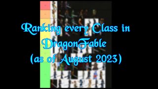 Ranking Every Class in DragonFable (as of August 2023) | The Jeff Gang