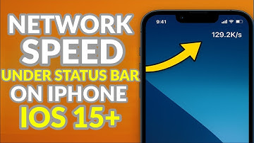 How to Show Internet Speed Under Status Bar on iPhone/iPad | iOS 15 & UP