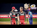 Last ball drama  rcb vs mi  cricket 19