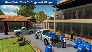 City Milk Transport Simulator : Cattle Farming Games Video Car Android Games screenshot 5