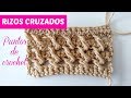 Puntos de crochet, rizos cruzados