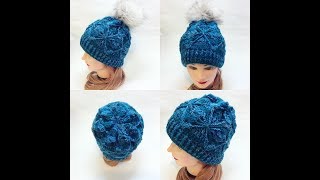 Шапка крючком с простым интересным двухслойным узором.Crochet cap Шапка крючком с простым интересным двухслойным узором.Crochet cap
