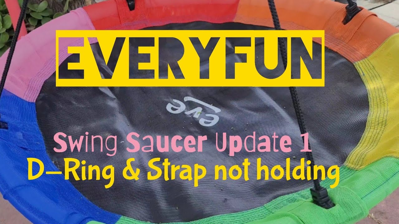 EVERYFUN Swing Saucer UPDATE 1 / After 4 DAYS OF USE / Not looking too good.