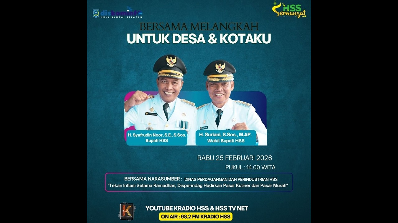 BERSAMA MELANGKAH UNTUK DESA & KOTAKU: DISPERINDAG HSS GELAR PASAR KULINER & PASAR MURAH
