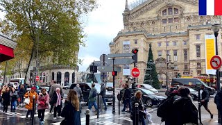 ??️【HDR 4K】Paris Christmas Walk - Printemps to Saint Honoré via Musée Grévin (Nov 2023)