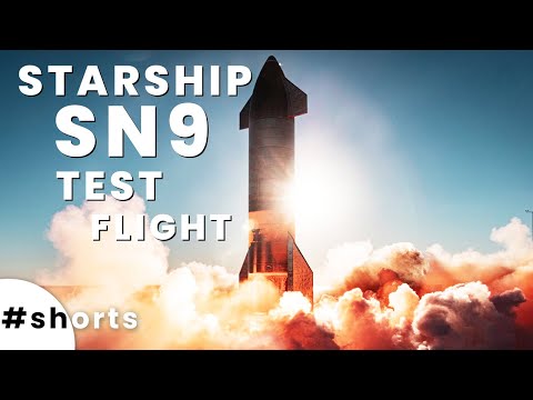 SpaceX Starship SN9 Test Flight (In 60 Seconds)! #shorts