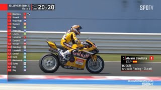 [WSBK] EmiliaRomagna Round | SBK Race1 | LAST LAP \u0026 Interview \u0026 Podium