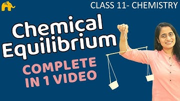 Equilibrium Chemistry Class 11 | Chapter 7 Chemical Equilibrium One Shot | CBSE NEET JEE