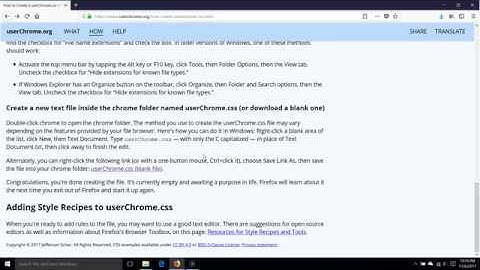 Demo - How to Create Your userChrome css File