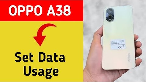 How to set data usege Oppo A38, data limit Kaise lagaen