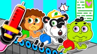 Lion Family USA | Time For a Shot | Kids Stories About Baby | Family Kids Cartoons